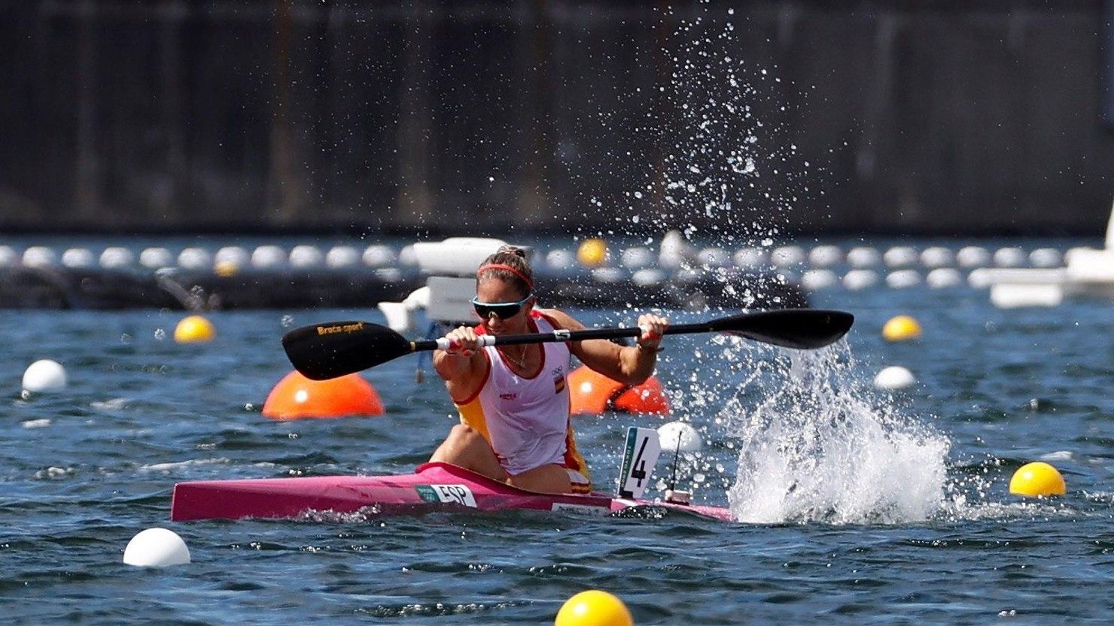 Teresa Portela compite durante los Juegos Olímpicos de Tokio.