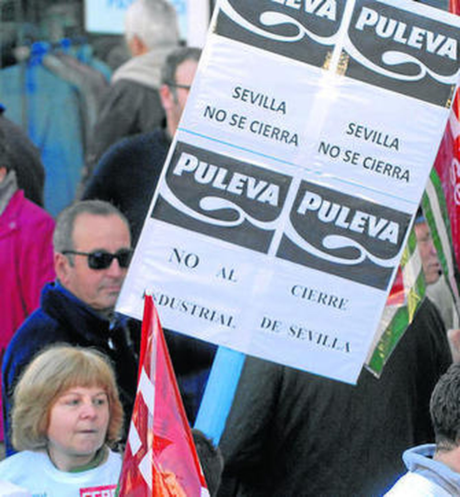 Un momento de la manifestación de ayer en Alcalá de Guadaíra.