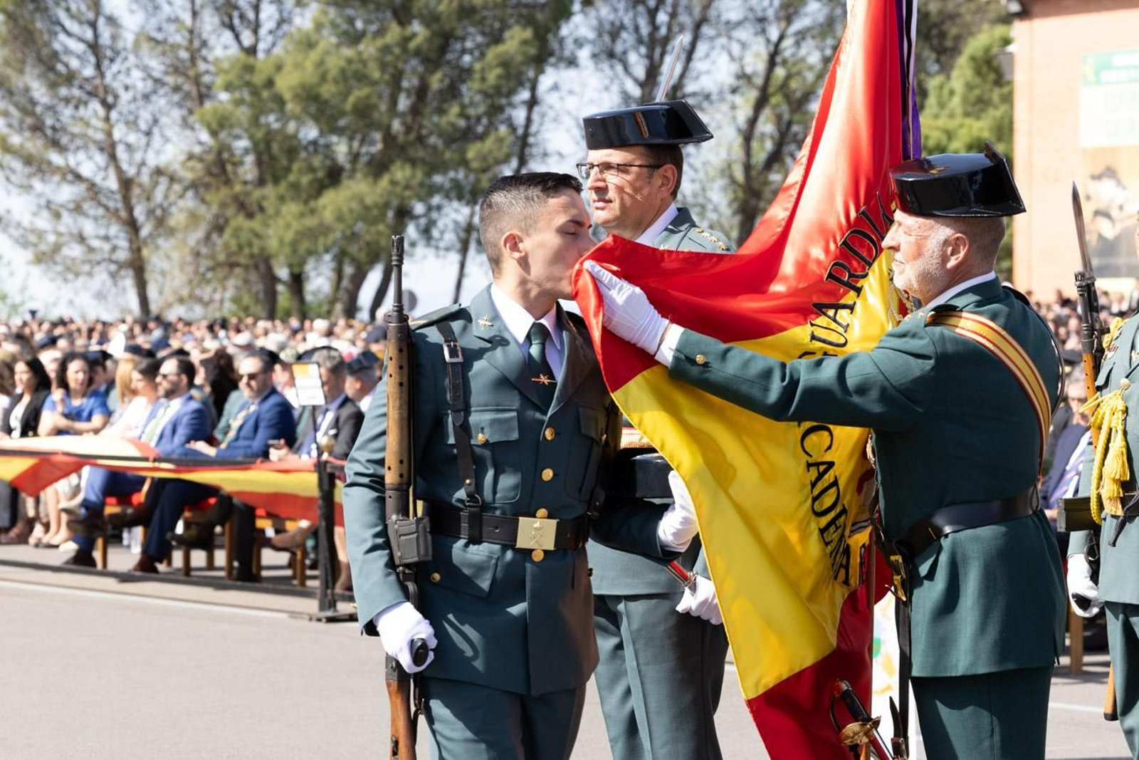 Acto de jura de bandera de la 130ª promoción de guardias civiles de la Academia de Baeza