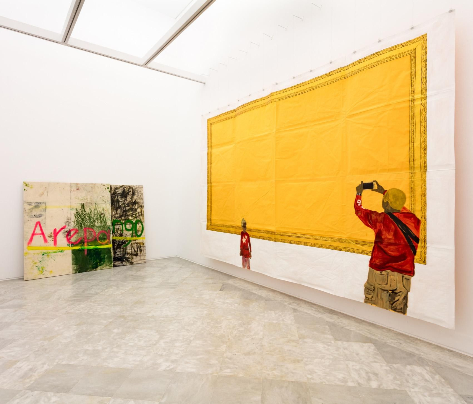 Dos de las obras que pueden verse en la muestra 'Territorios'.