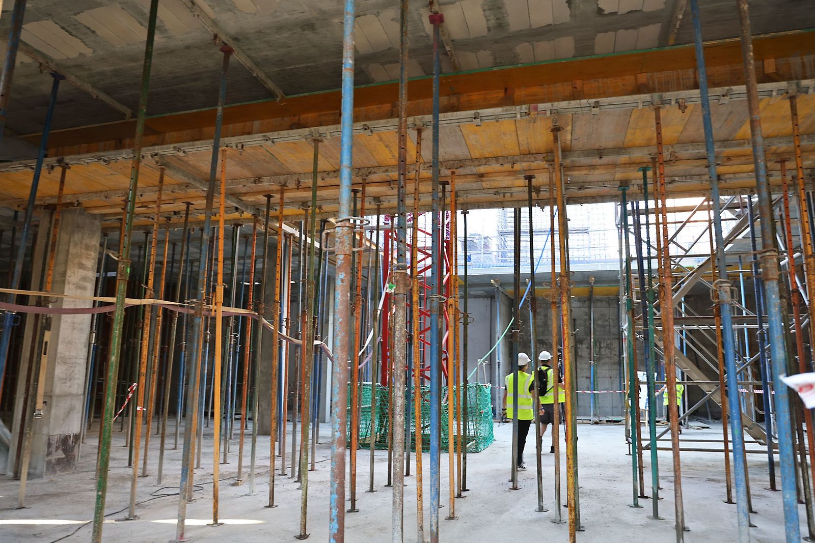 Obras en el anitguo edificio de Hacienda de Huelva.