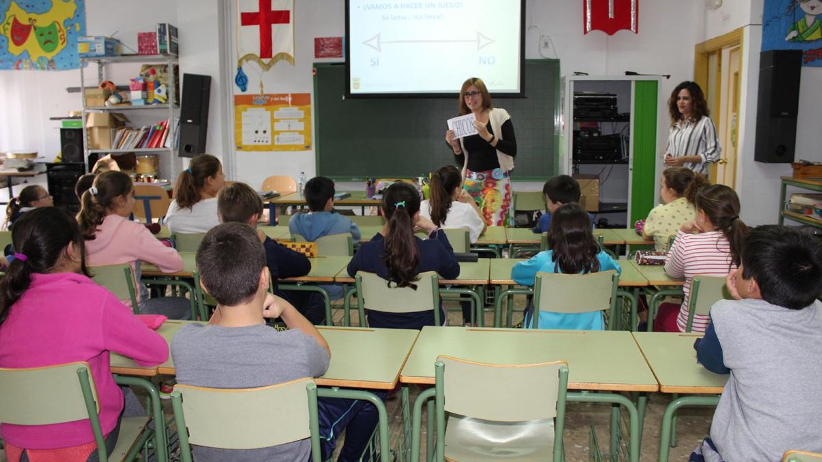 Taller sobre igualdad en un colegio público.