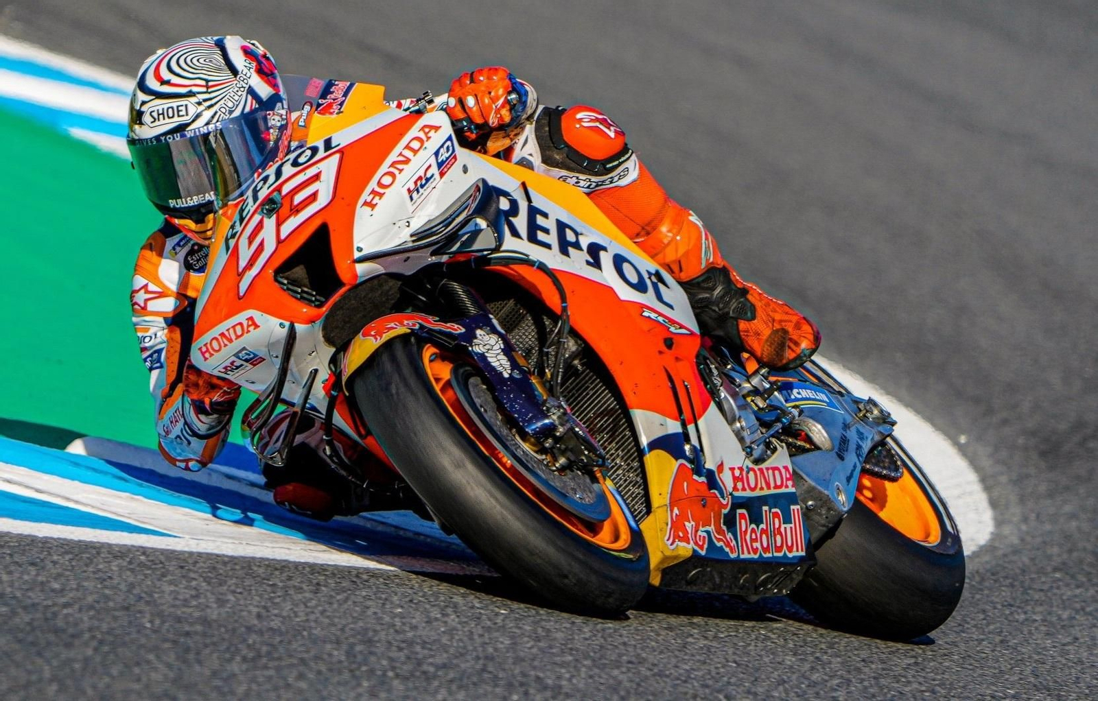 Marc Márquez, durante la carrera de MotoGP en Motegi.