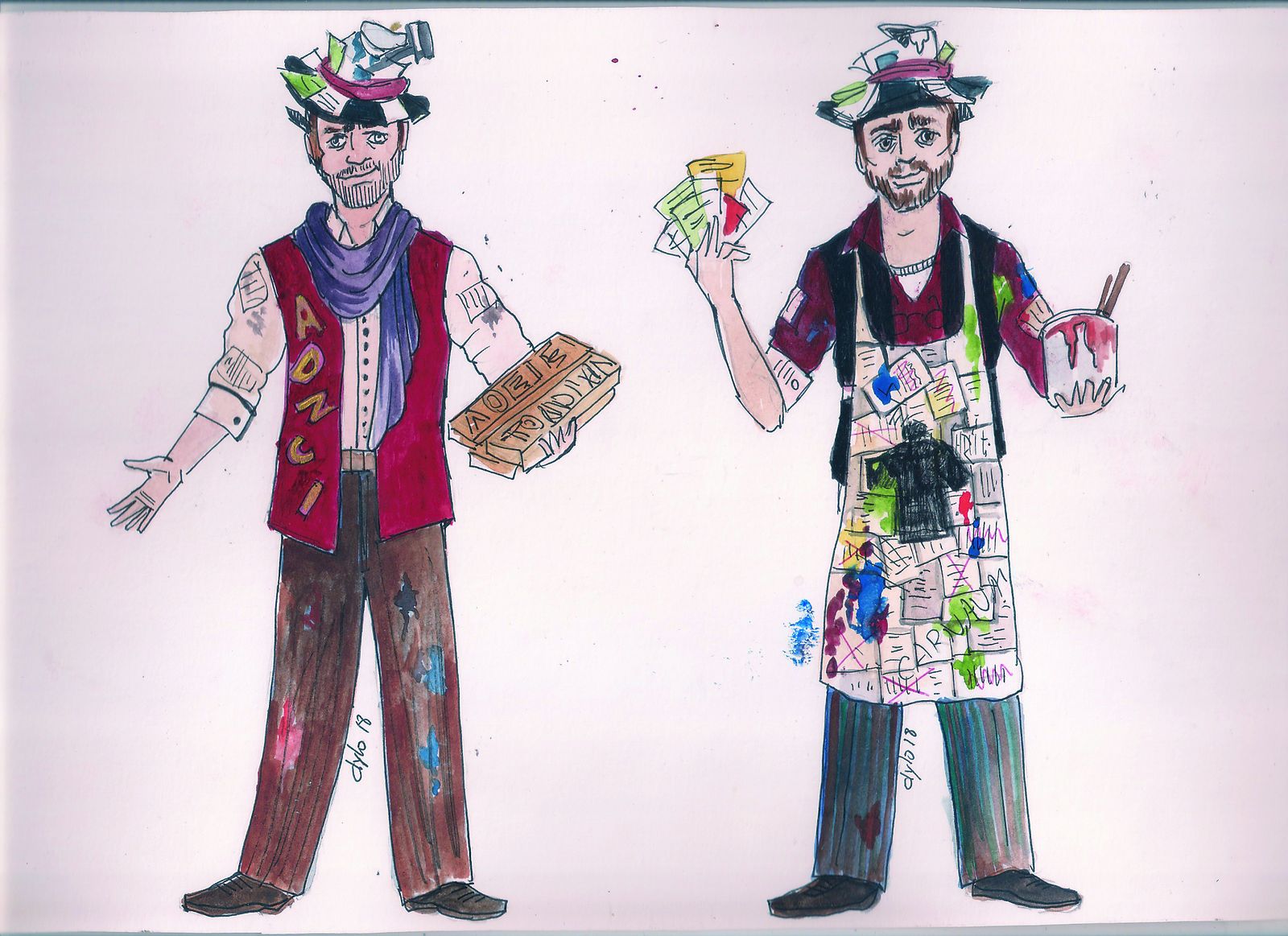 El cajista y el impresor de 'El taller de los libretos prohibidos'.