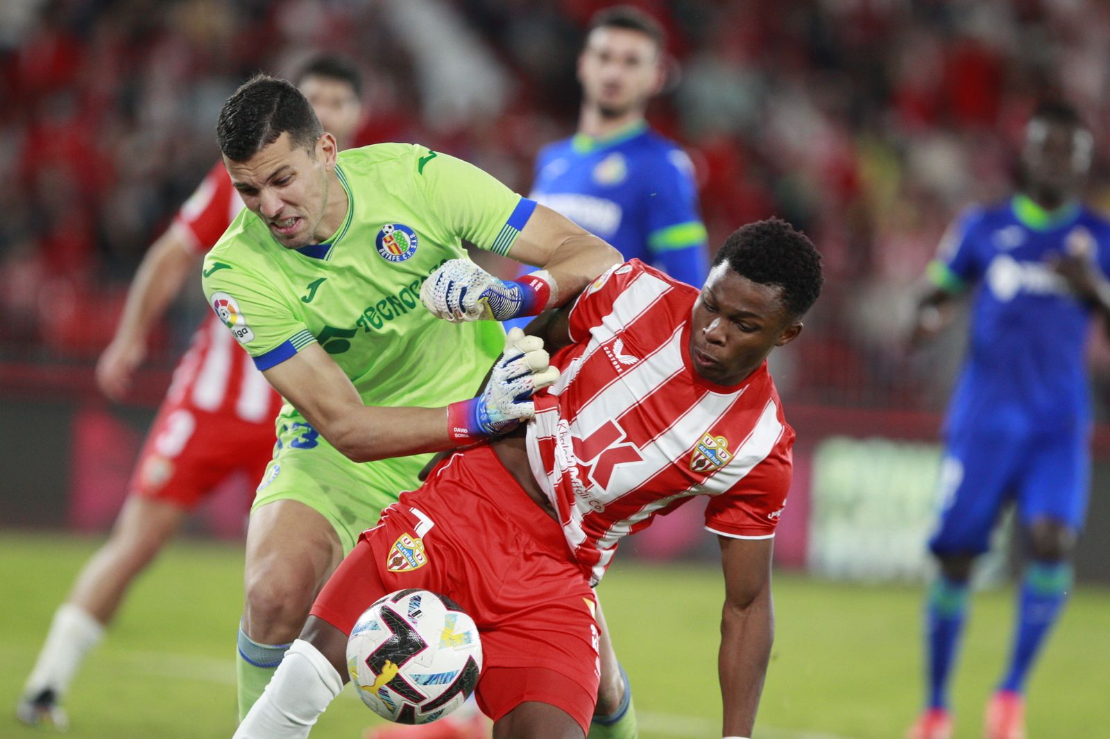 Imágenes del partido de fútbol U.D. Almería-Getafe C.F.