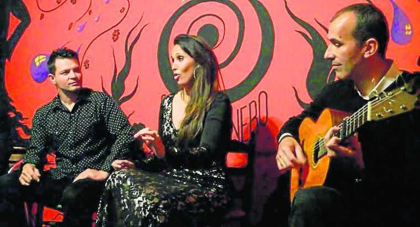 Corbi junto a Ana Caro y Manuel Rodríguez .