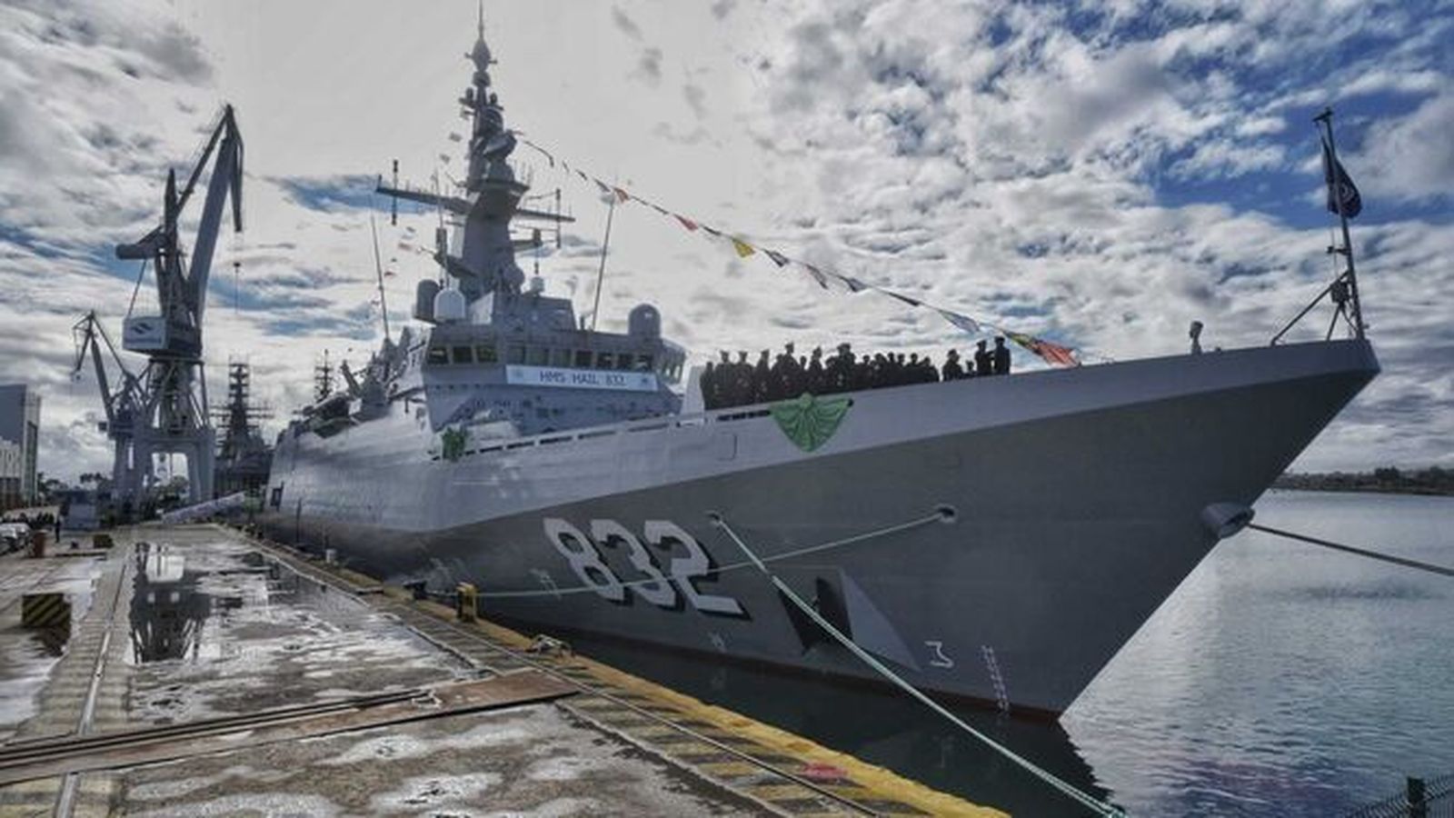 La tercera corbeta construida para Arabia en Navantia San Fernando.