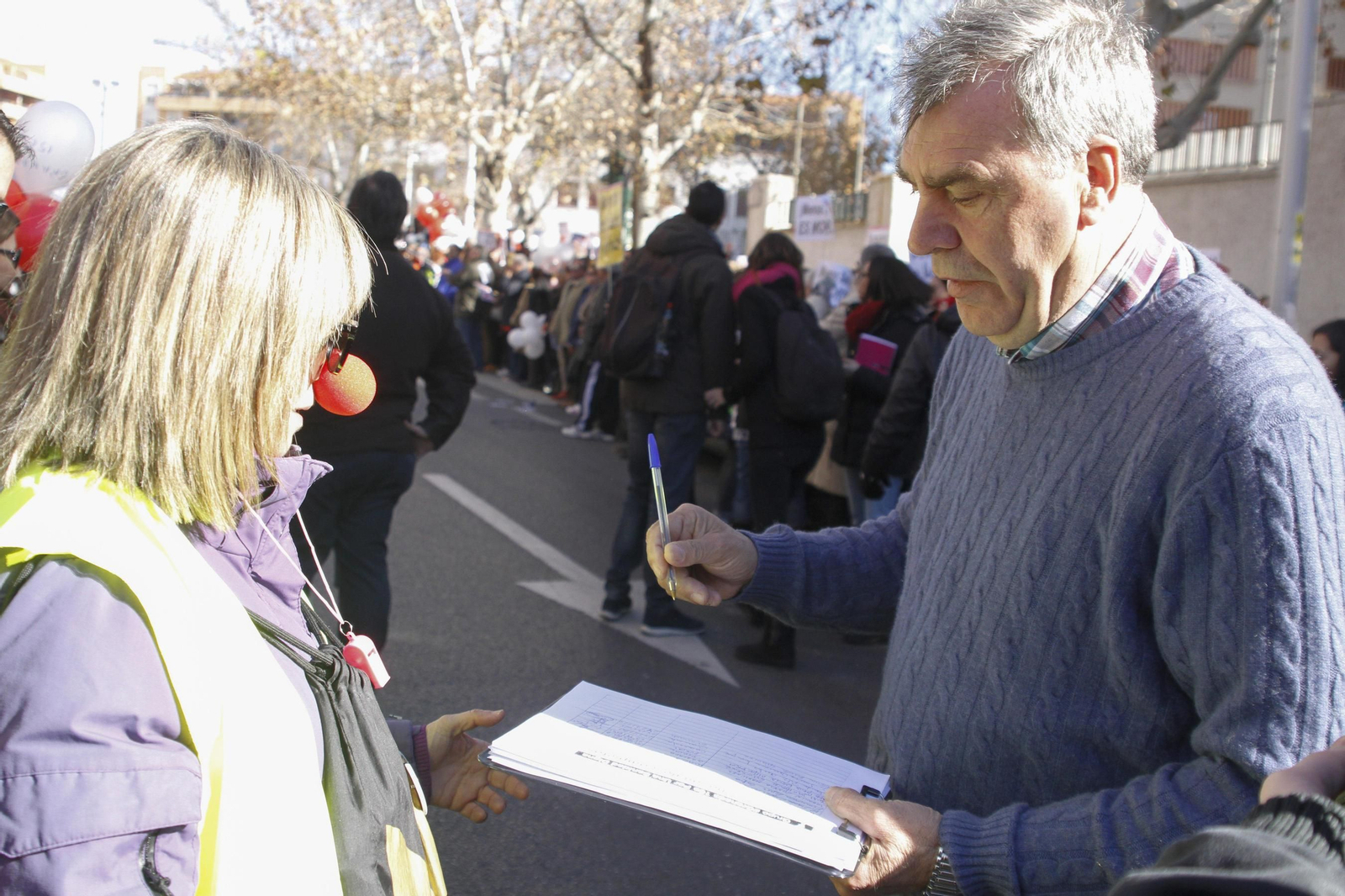 La marea blanca, en Granada