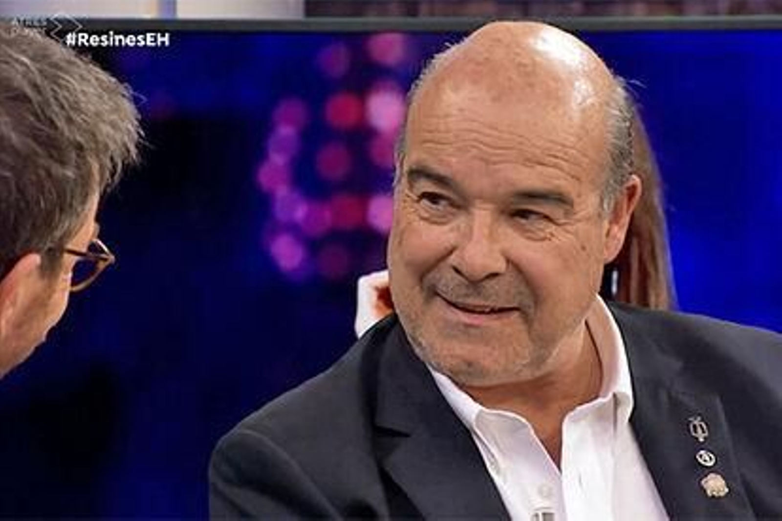 Antonio Resines durante una intervención en el programa El Hormiguero.