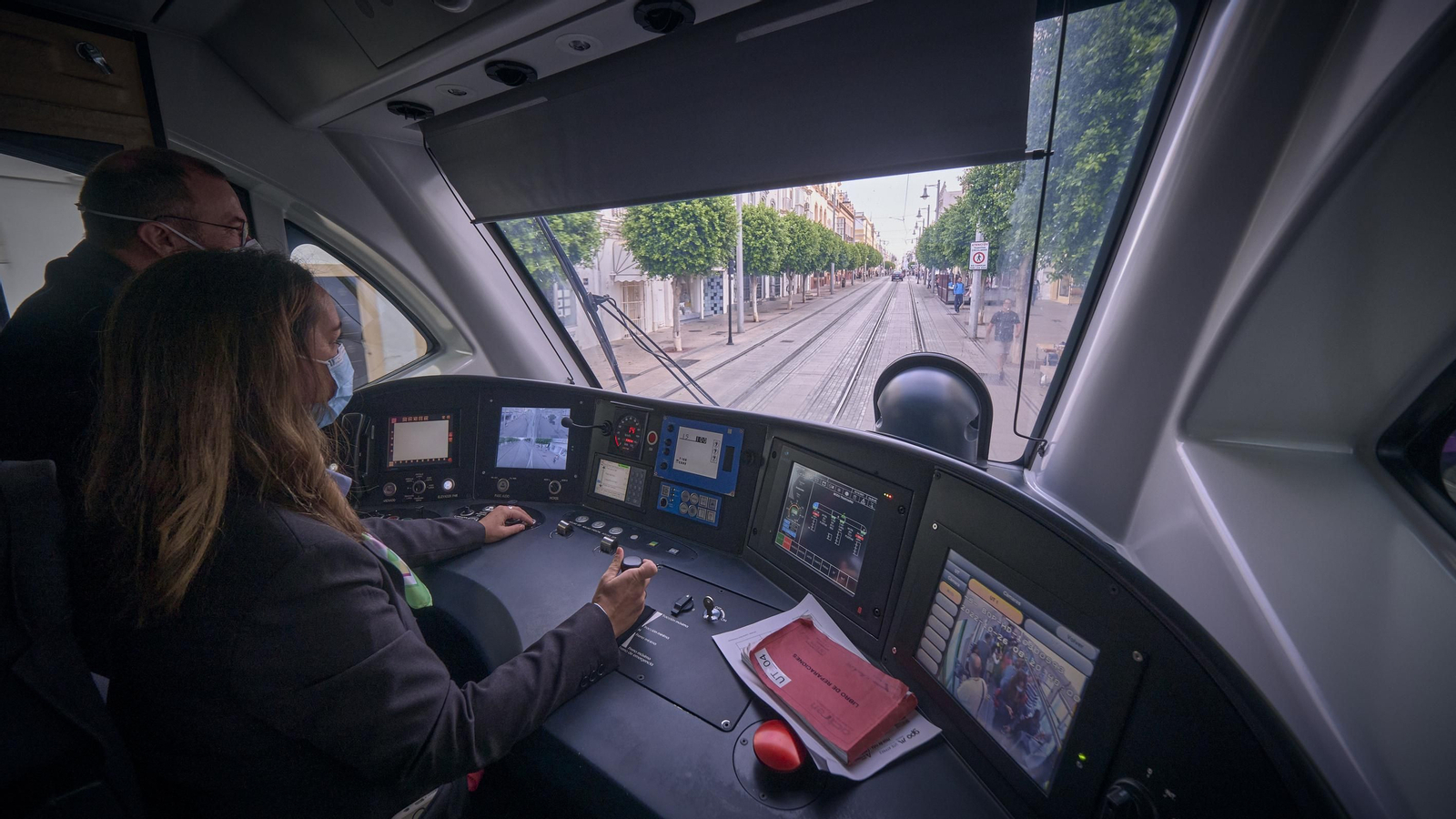 Viaje inaugural del tranvía Cádiz - Chiclana