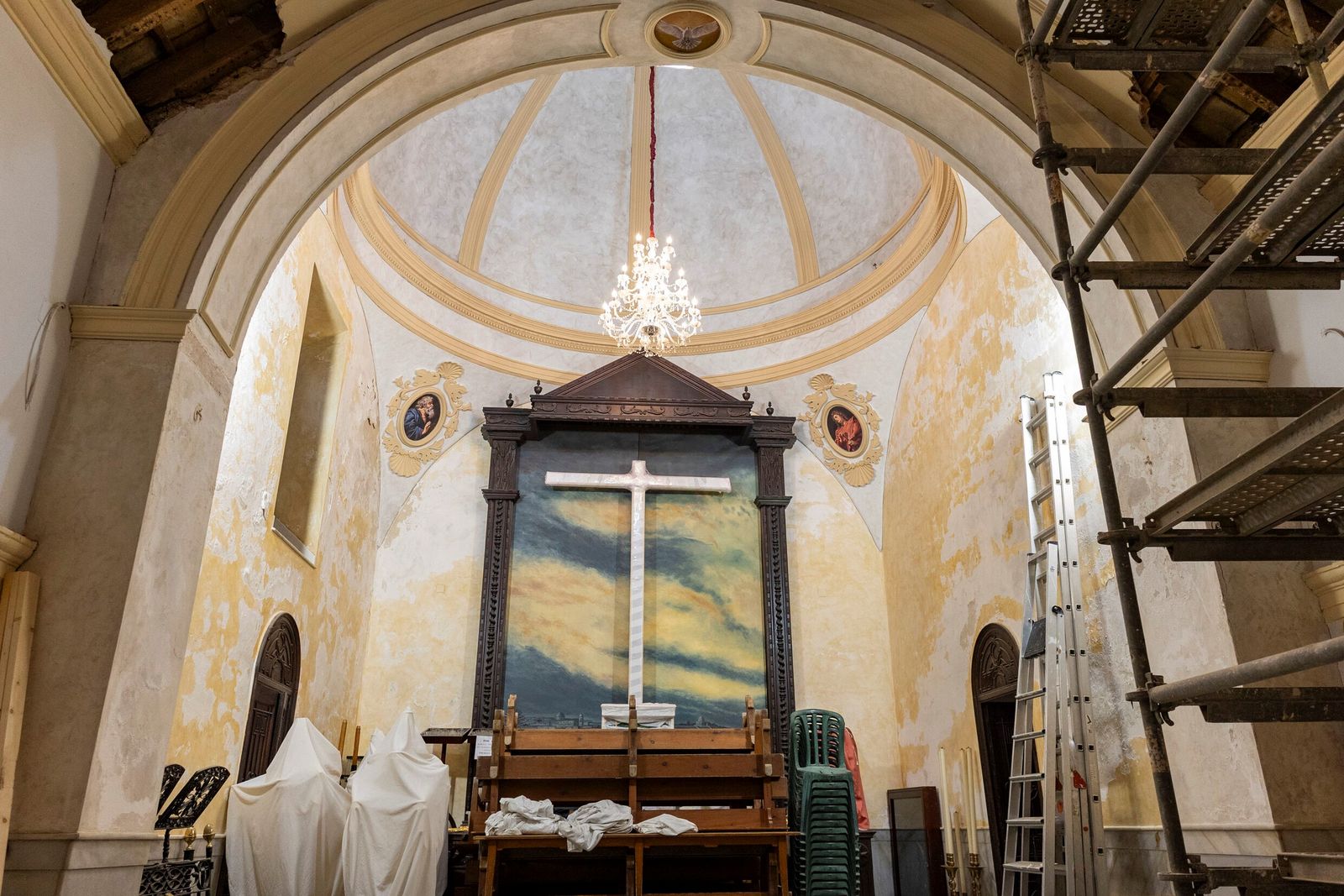 Con la intervención, se busca también asegurar la funcionalidad litúrgica de la ermita.