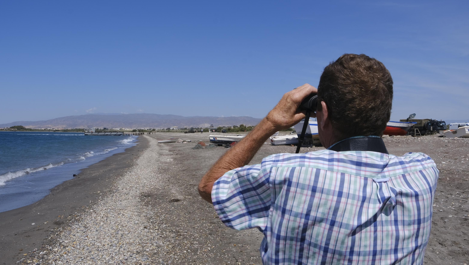 Desembarco de la Infantería de Marina en la Playa del Perdigal, en El Alquián-Almería