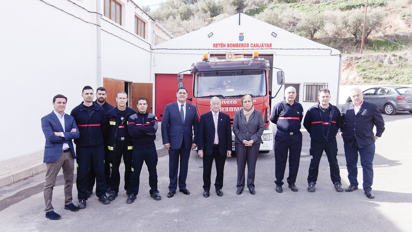 Inauguración del retén de Canjáyar en febrero del año 2017.