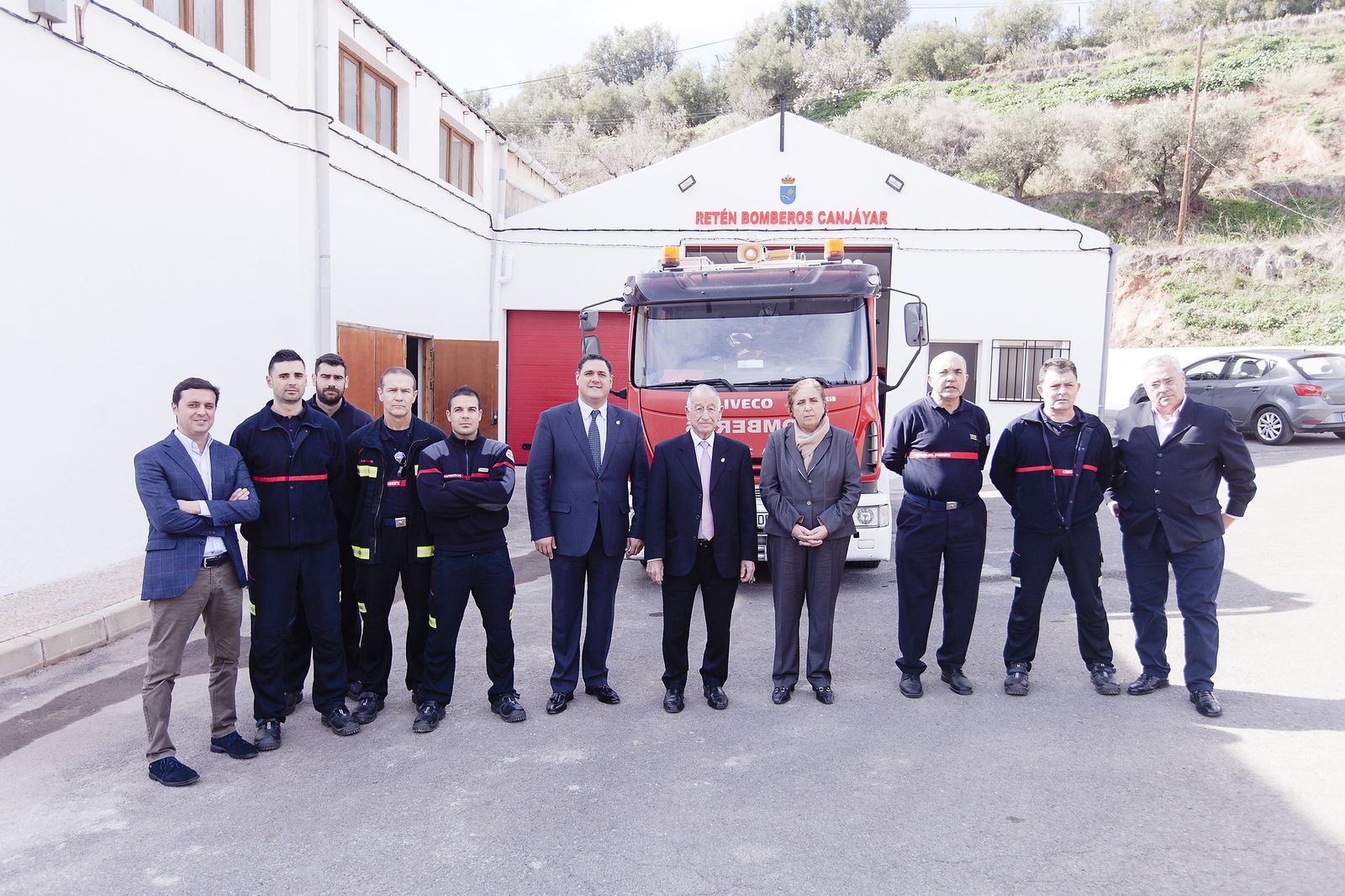 Inauguración del retén de Canjáyar en febrero del año 2017.