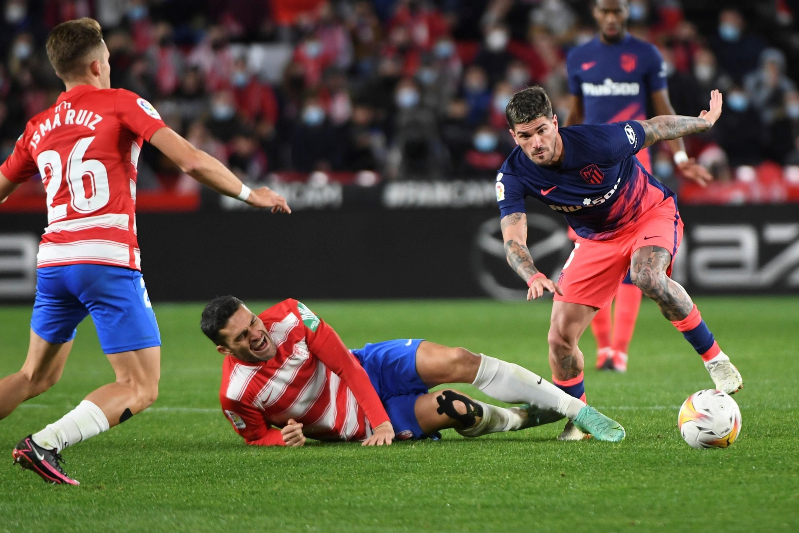 El Atlético de Madrid fue derrotado en su visita a Los Cármenes en la primera vuelta.