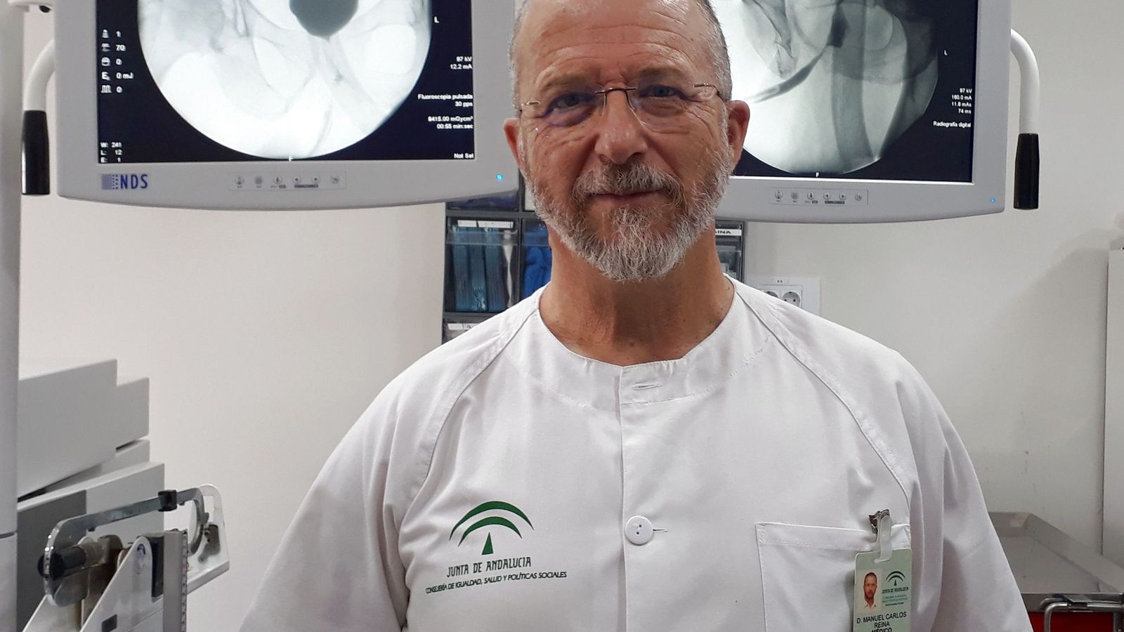 El responsable de la Unidad de Litiasis y Endourología del Valme,  Carlos Reina.