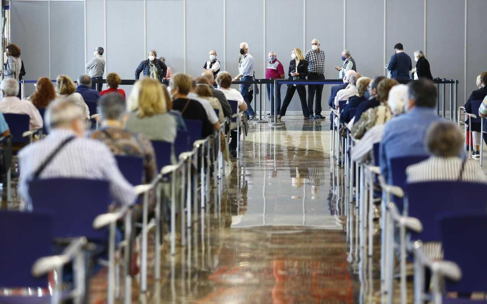 Vacunados este miércoles en el Palacio de Ferias y Congresos de Málaga