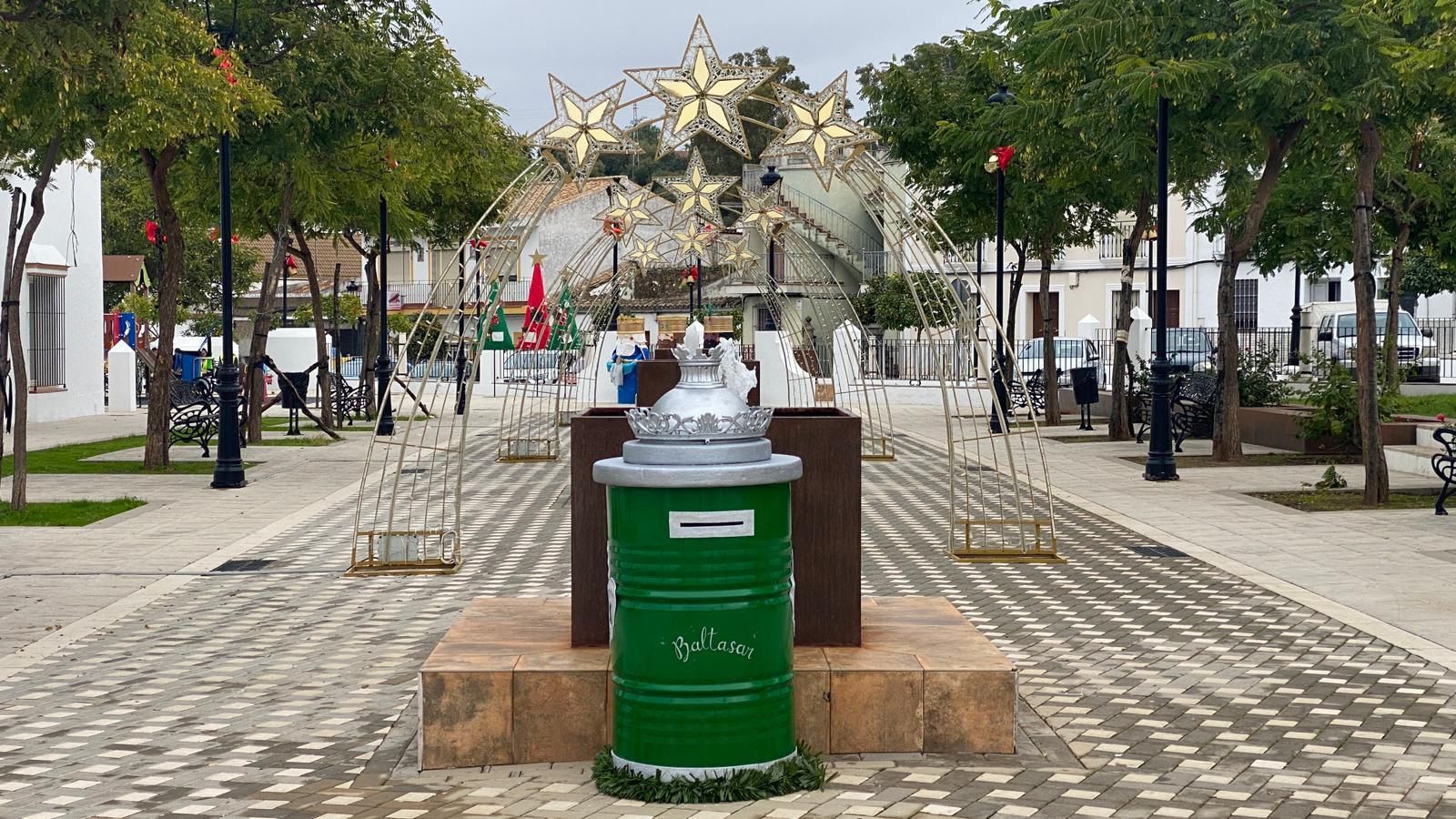 Buzón real para que los niños dejen sus cartas a los Reyes Magos.