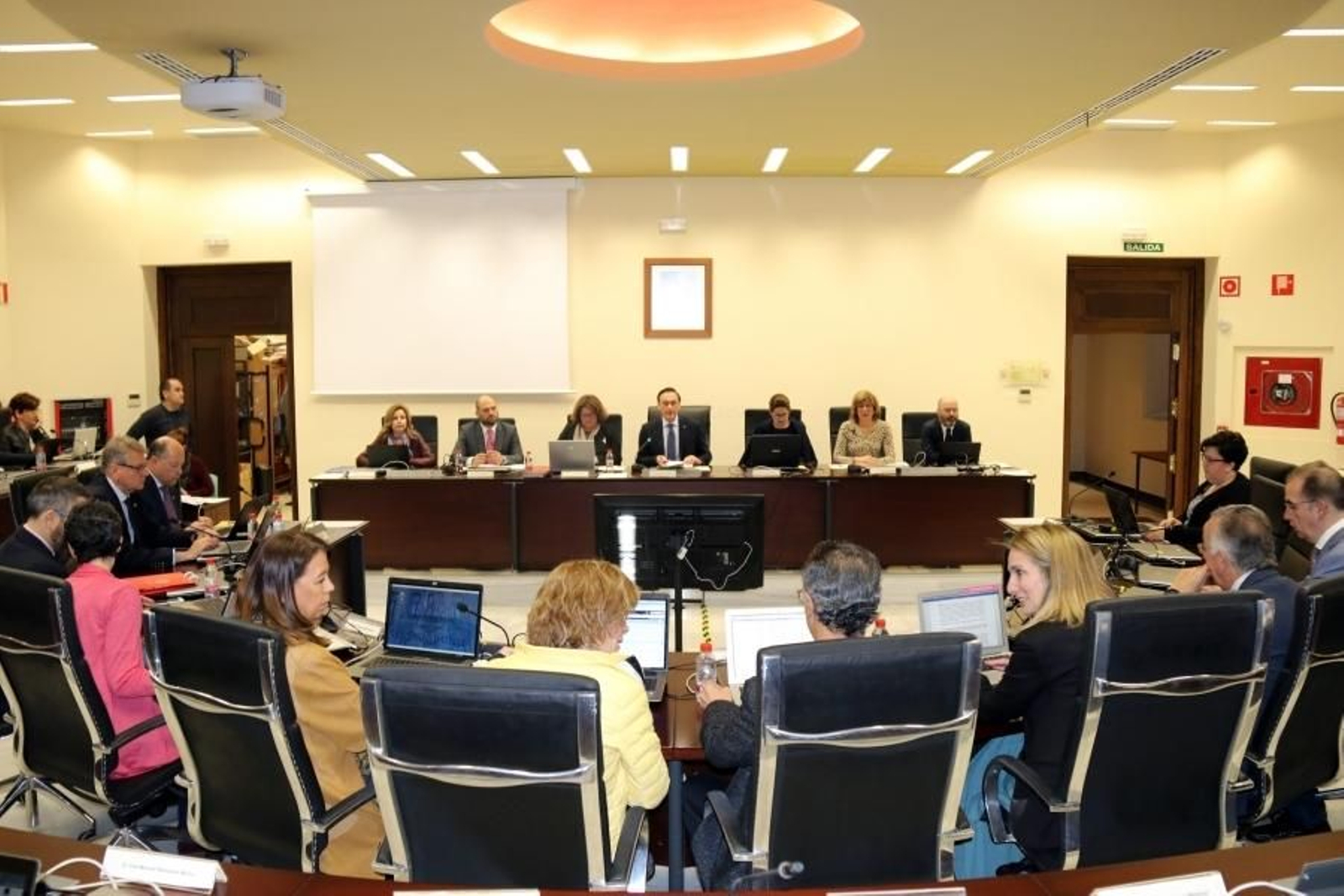 Un momento del consejo de gobierno de la UCO