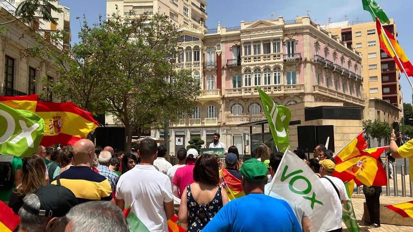 Acto de Vox en Puerta Purchena.