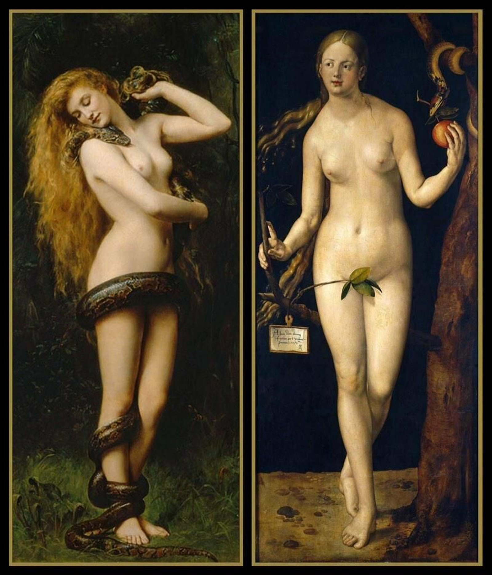 John Collier representa a Lilith en uno de sus cuadros.