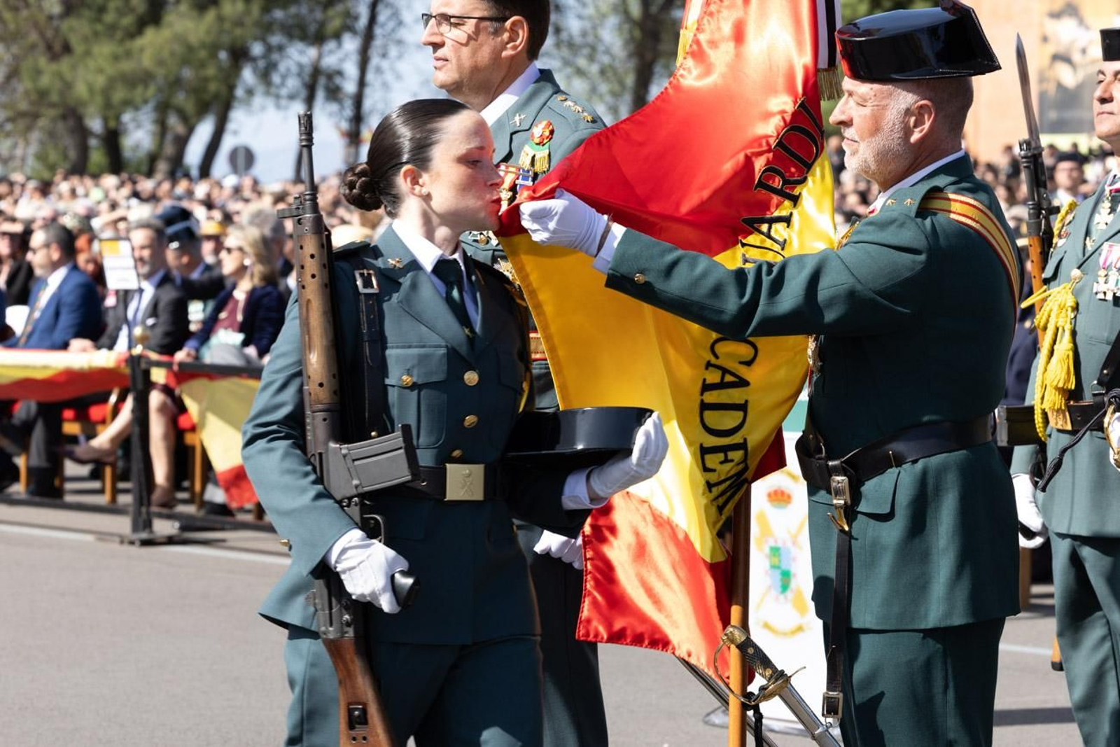 Acto de jura de bandera de la 130ª promoción de guardias civiles de la Academia de Baeza