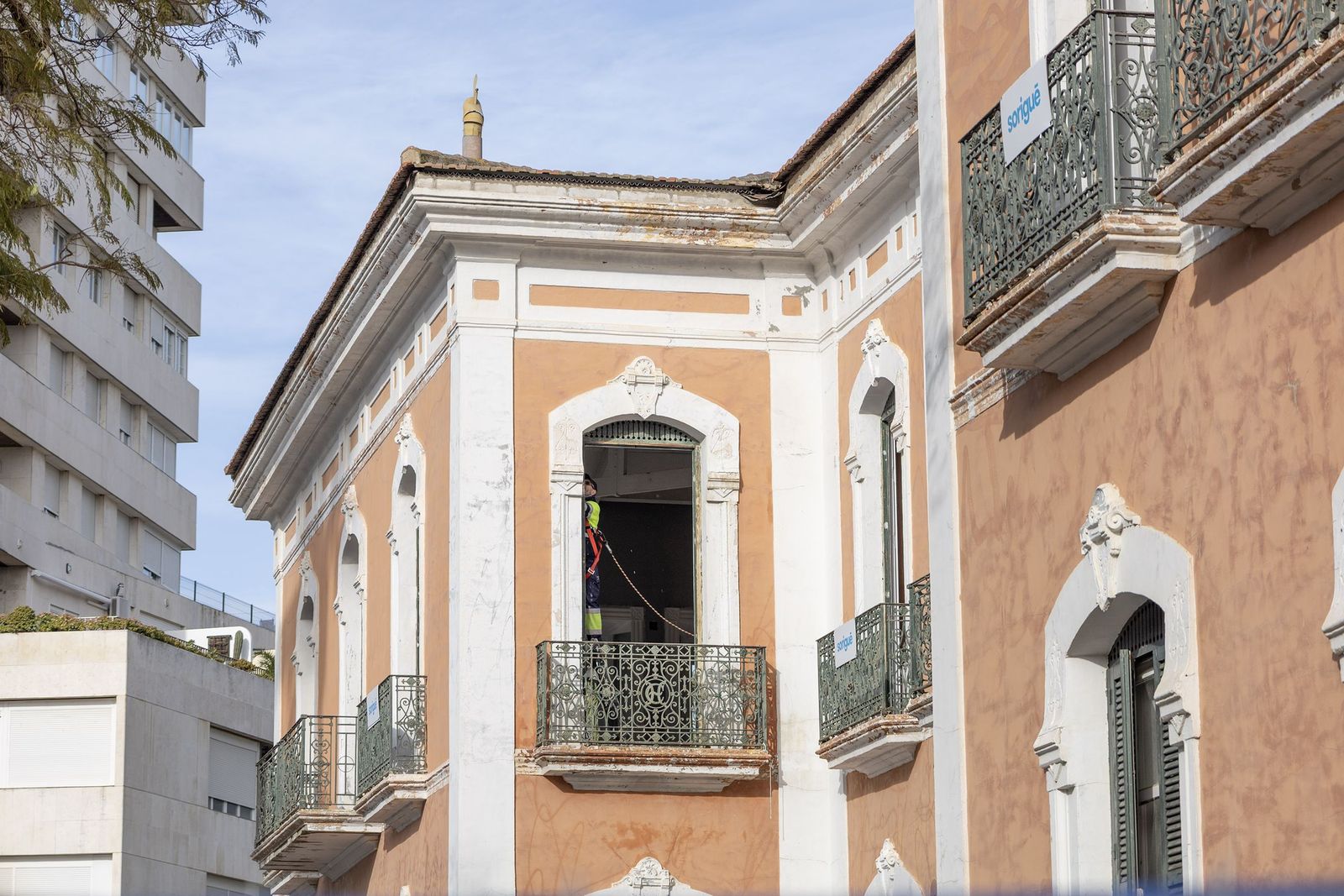 Obras en la Casa Colón.