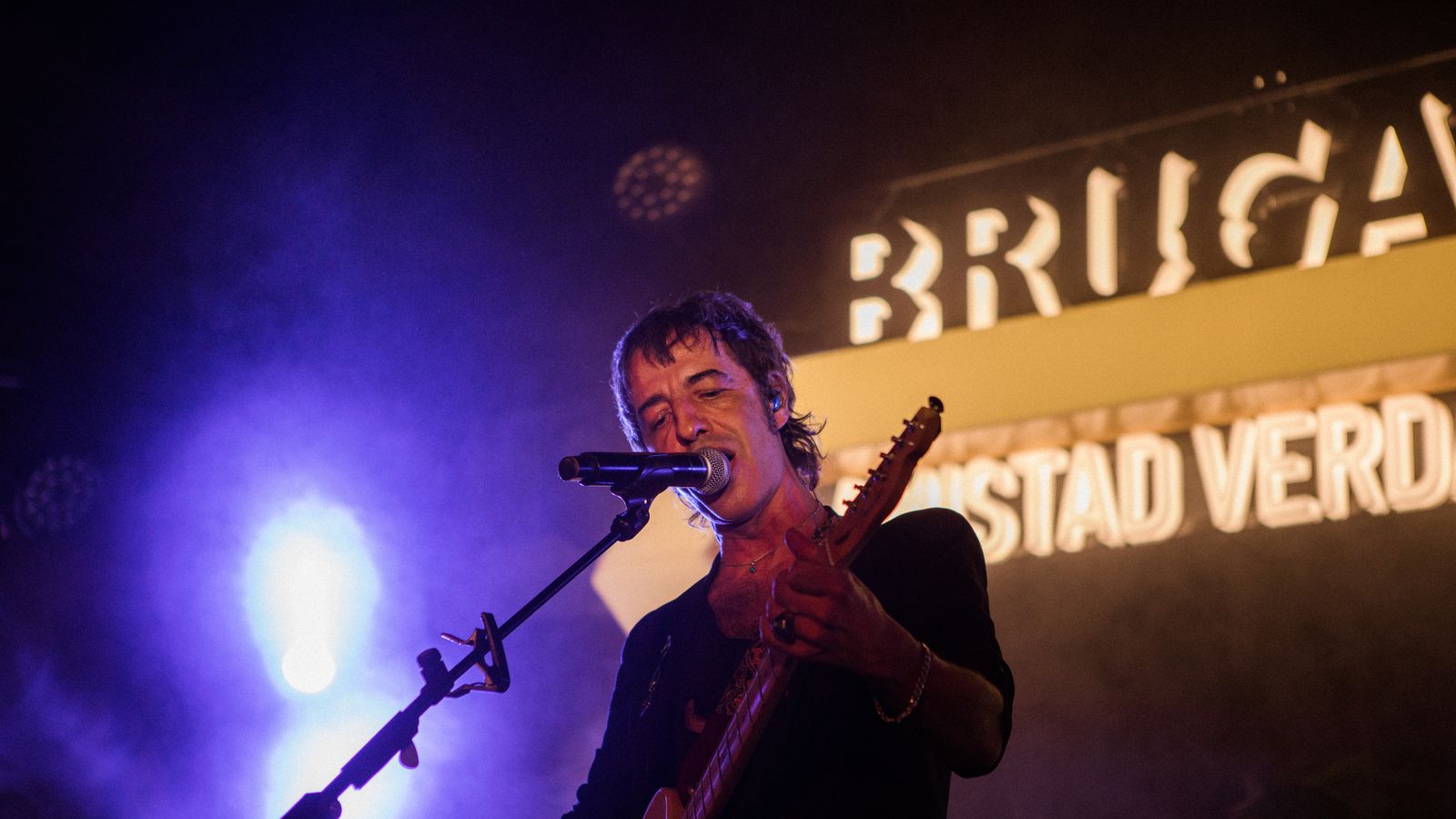 Marc Ros durante el concierto en Hacienda Azahares.