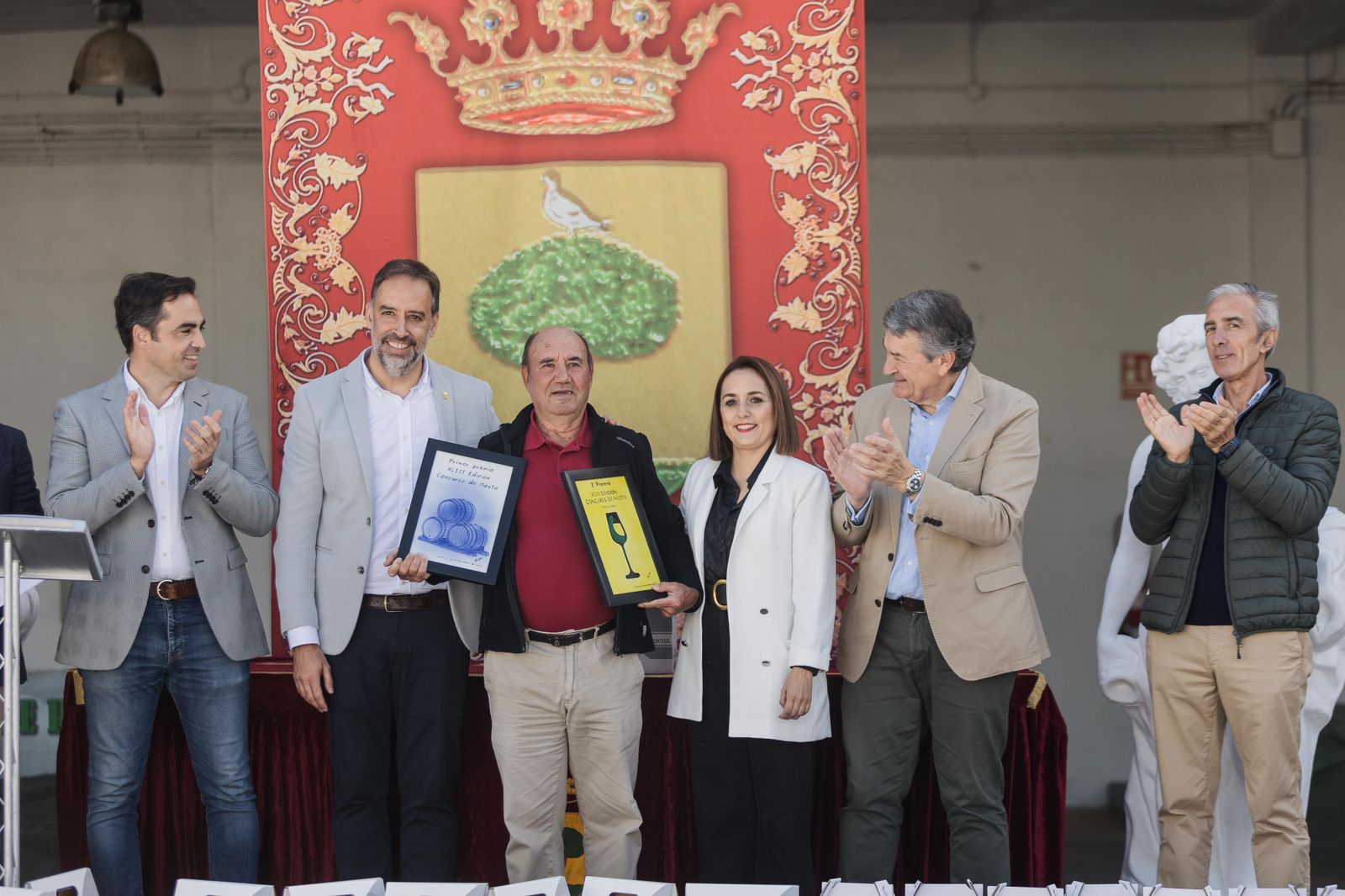 Manuel Diosdado Ruiz, ganador del XLIII Concurso de Mosto de Trebujena.