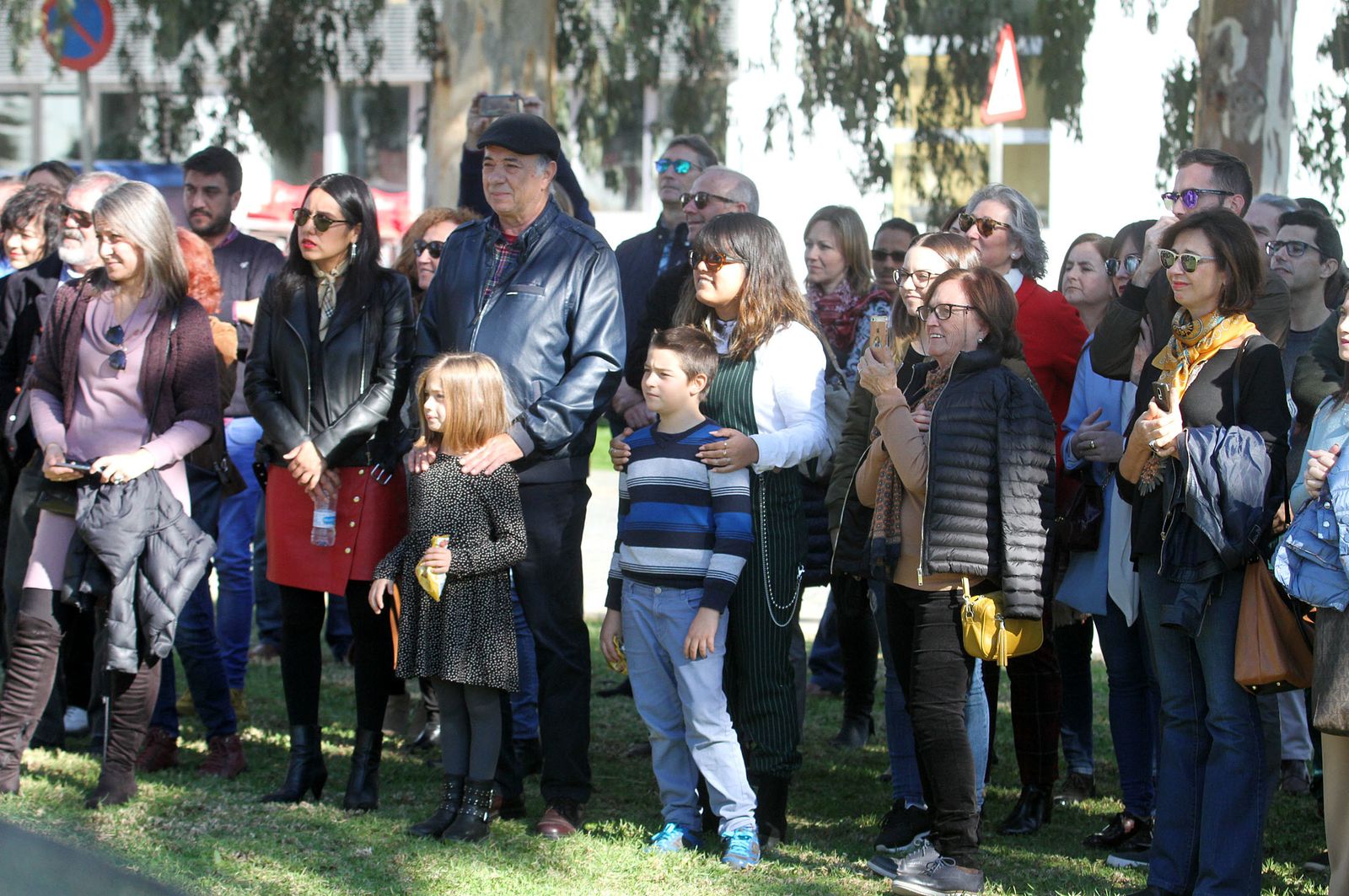 Inauguración de la escultura del artista onubense Víctor Pulido 'Imago', en imágenes