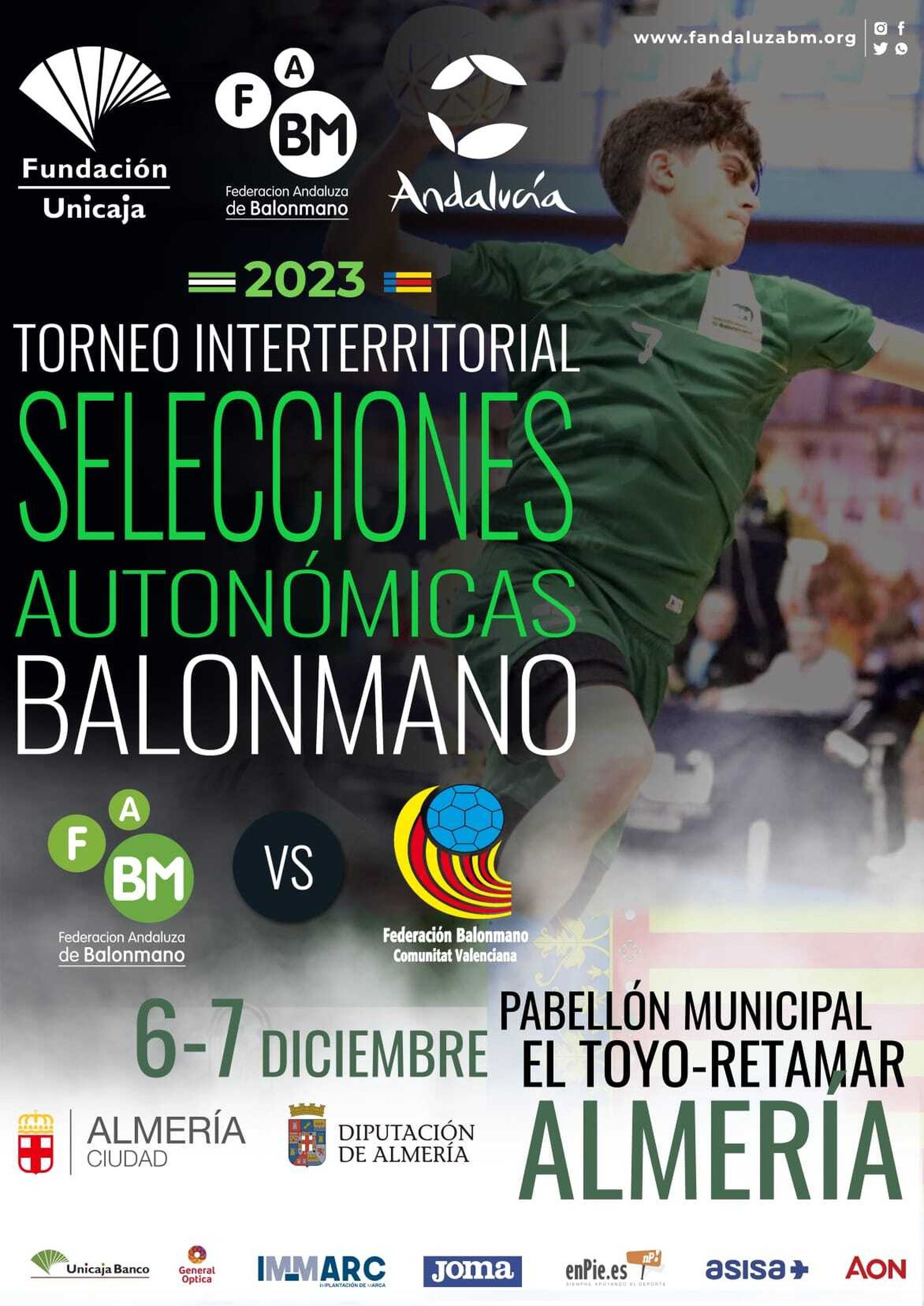 Cartel del torneo interterritorial de selecciones autonómicas de balonmano.