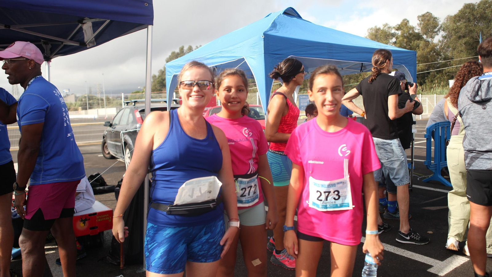 Participantes del I Cross Inclusivo ESTAL Parques del Estrecho.