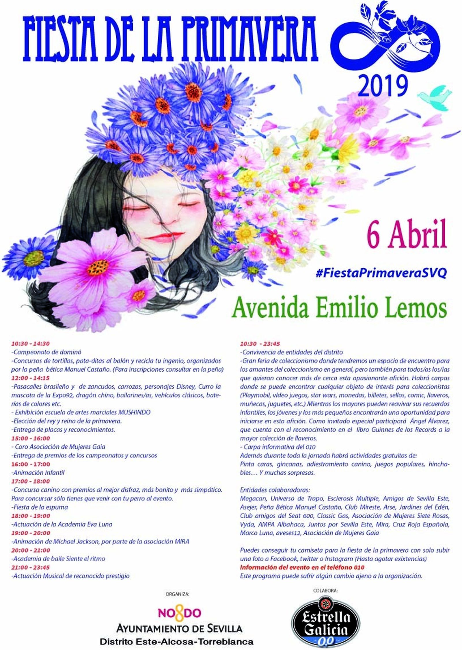 Cartel de la IV Fiesta de la Primavera 2019