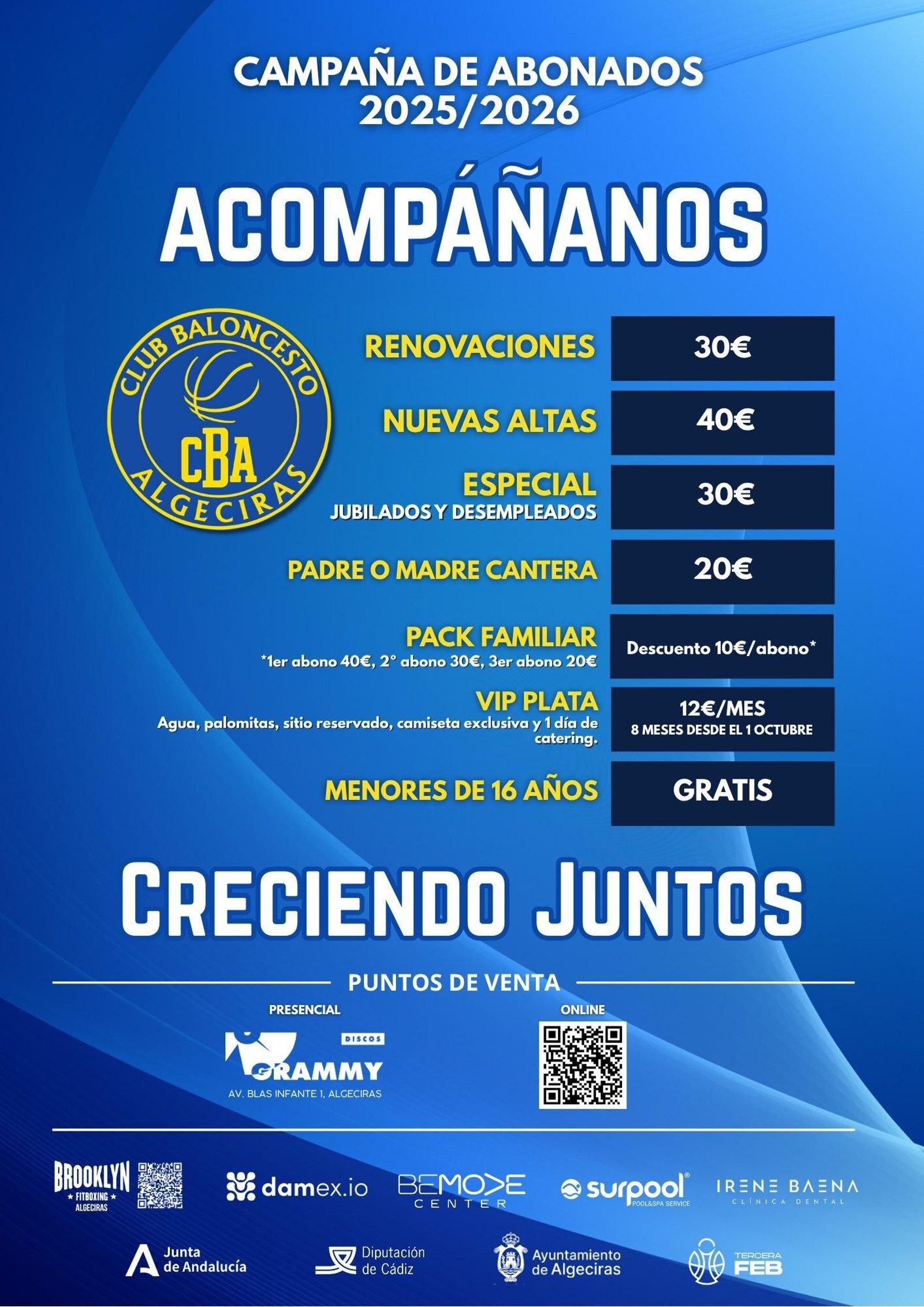 Cartel completo de la campaña de abonados