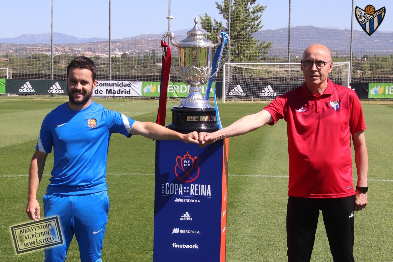 Jonatan Giráldez posa junto a Antonio Toledo en la previa de la final.