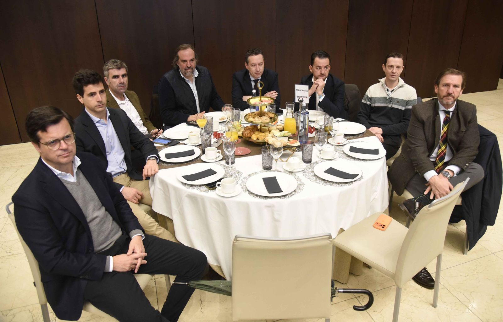 Miguel Colmero, Manuel Vila, Carlos Garrido, Jaime Ventura, Antonio Cáceres, Juan Enrique Domínguez, Rafael Domínguez Varo y Raúl Aragón