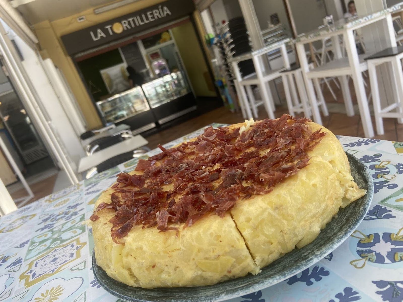 Una de las tortillas de La Tortillería
