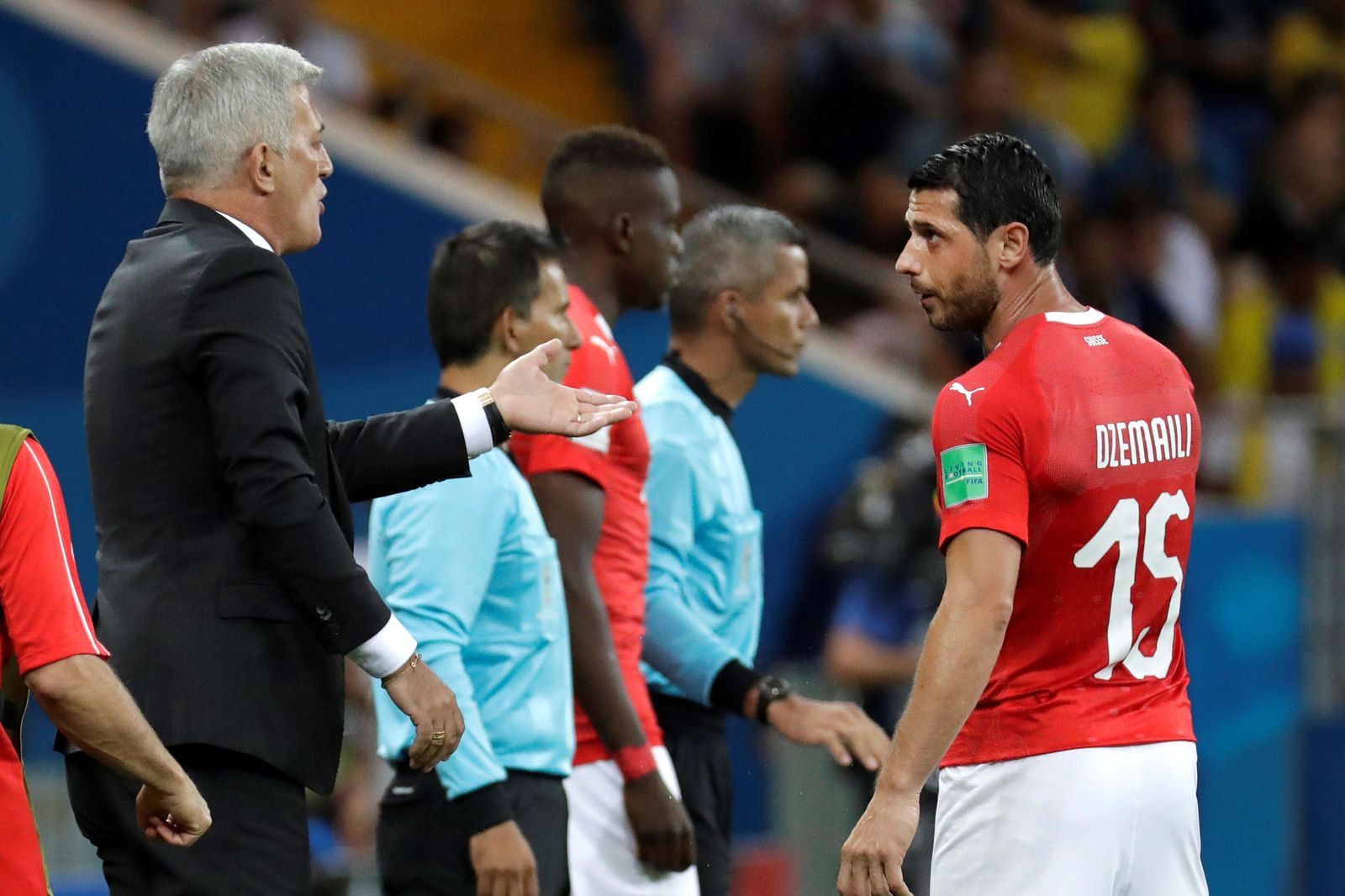 Las imágenes del Brasil-Suiza