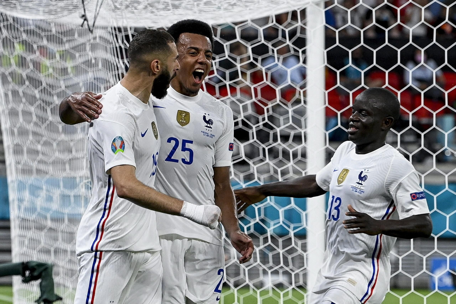 Koundé, en el partido de Francia ante Portugal en la Eurocopa.