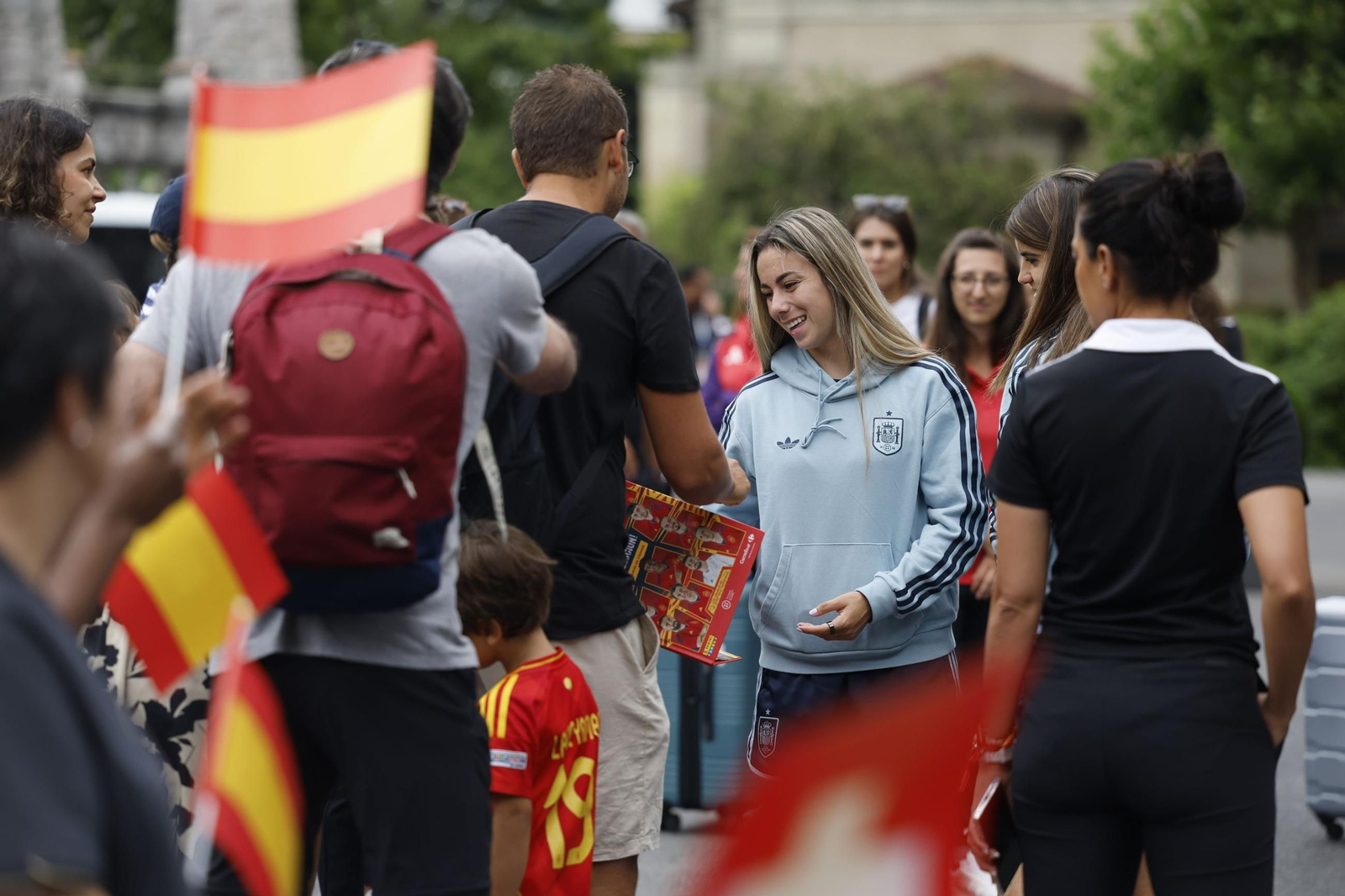 Las fotos de España antes de la final de la Eurocopa femenina