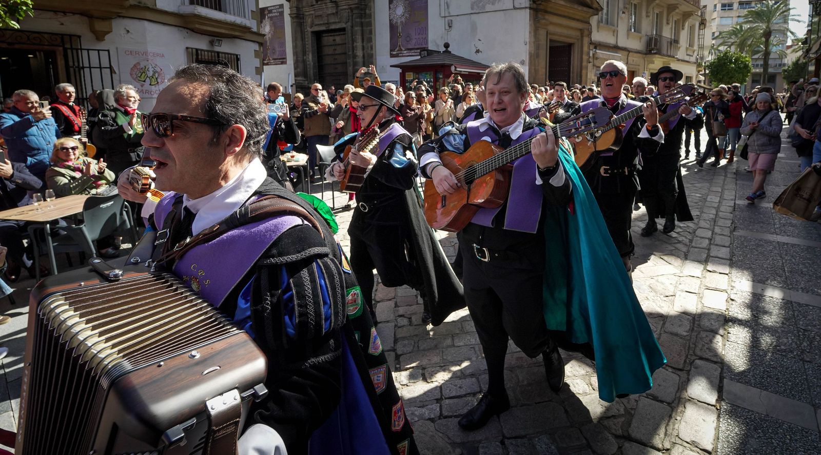 Las Tunas animan el centro de Jerez, en imágenes