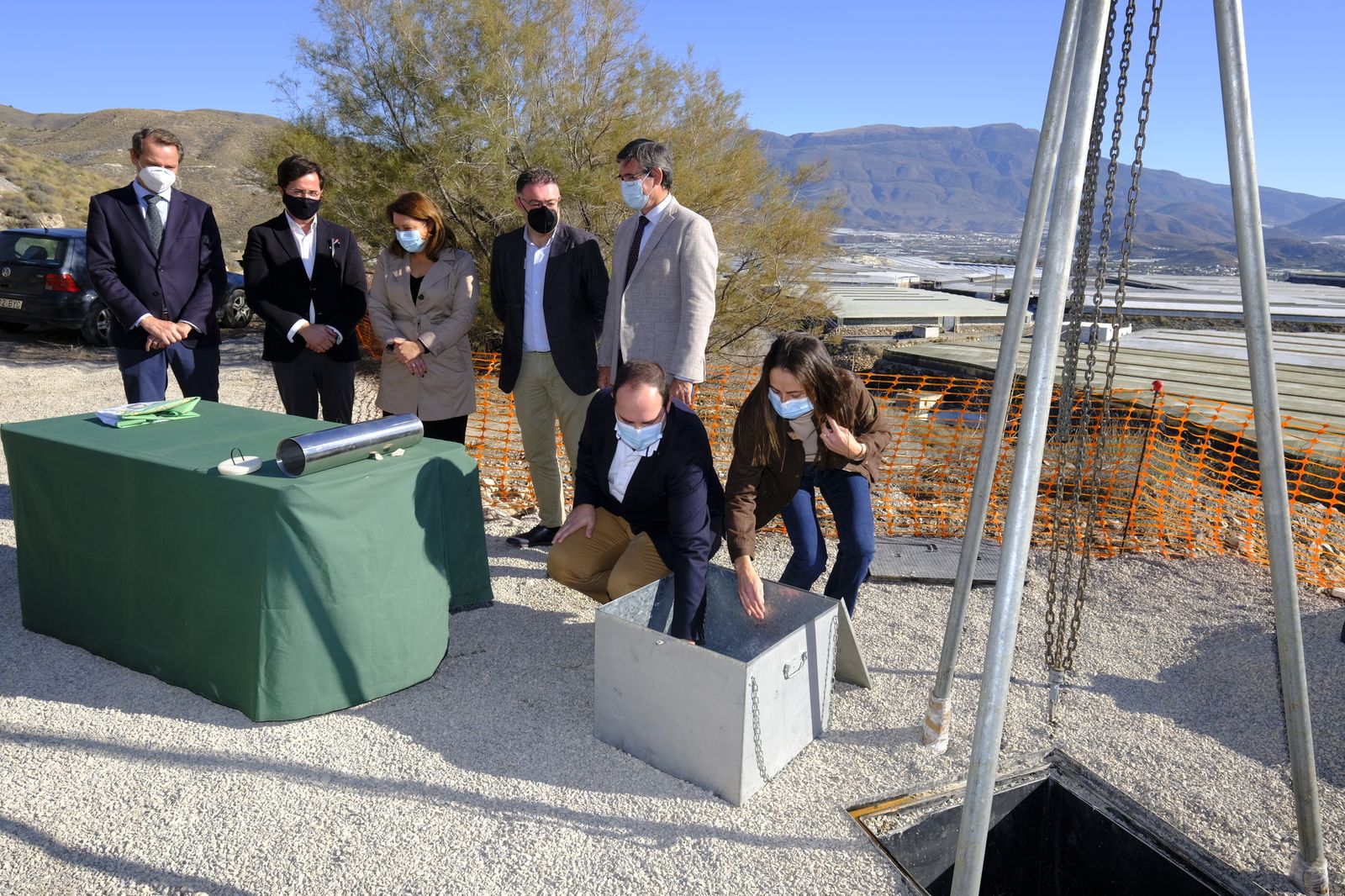 Fotogaleria visita obras Canal de Benínar. Berja (Almería)