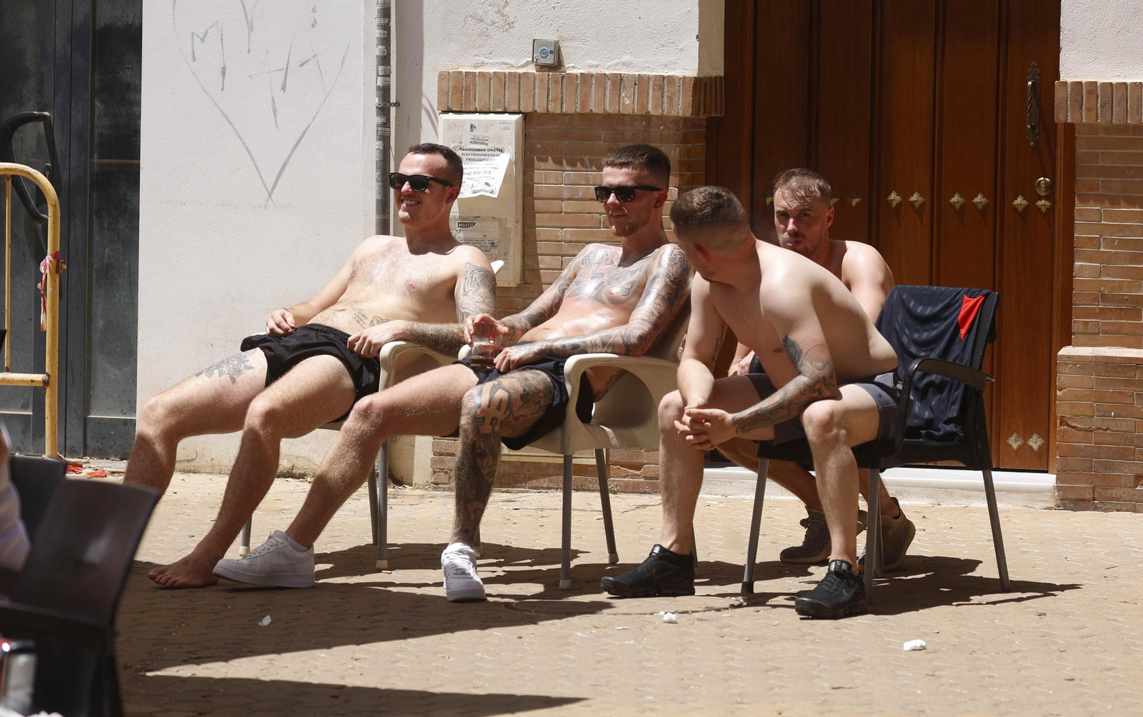 Las imágenes de los hinchas del Eintracht y del Rangers