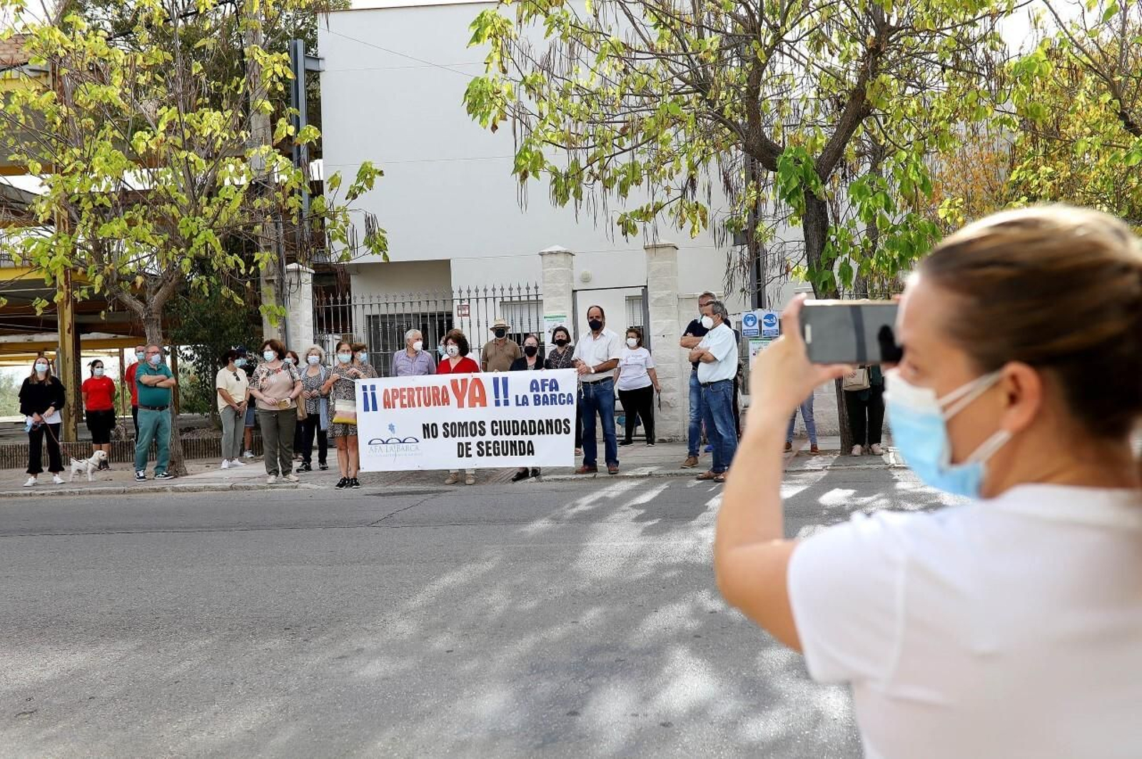 Protesta en AFA La Barca