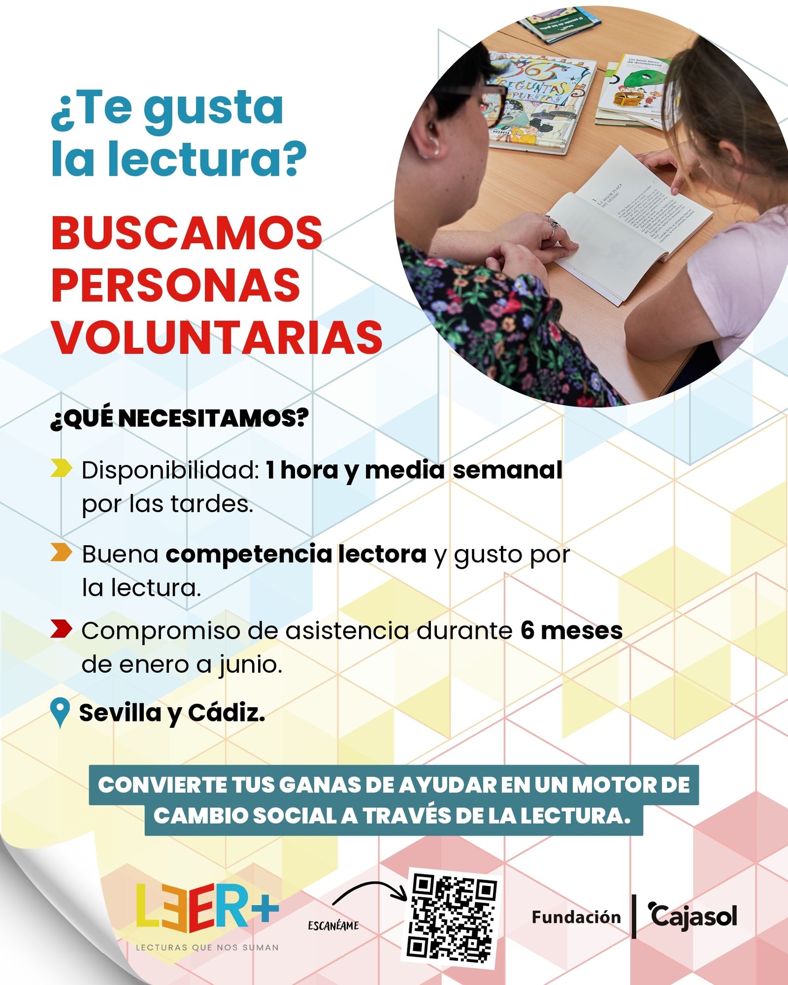Póster Sevilla y Cádiz Voluntariado.