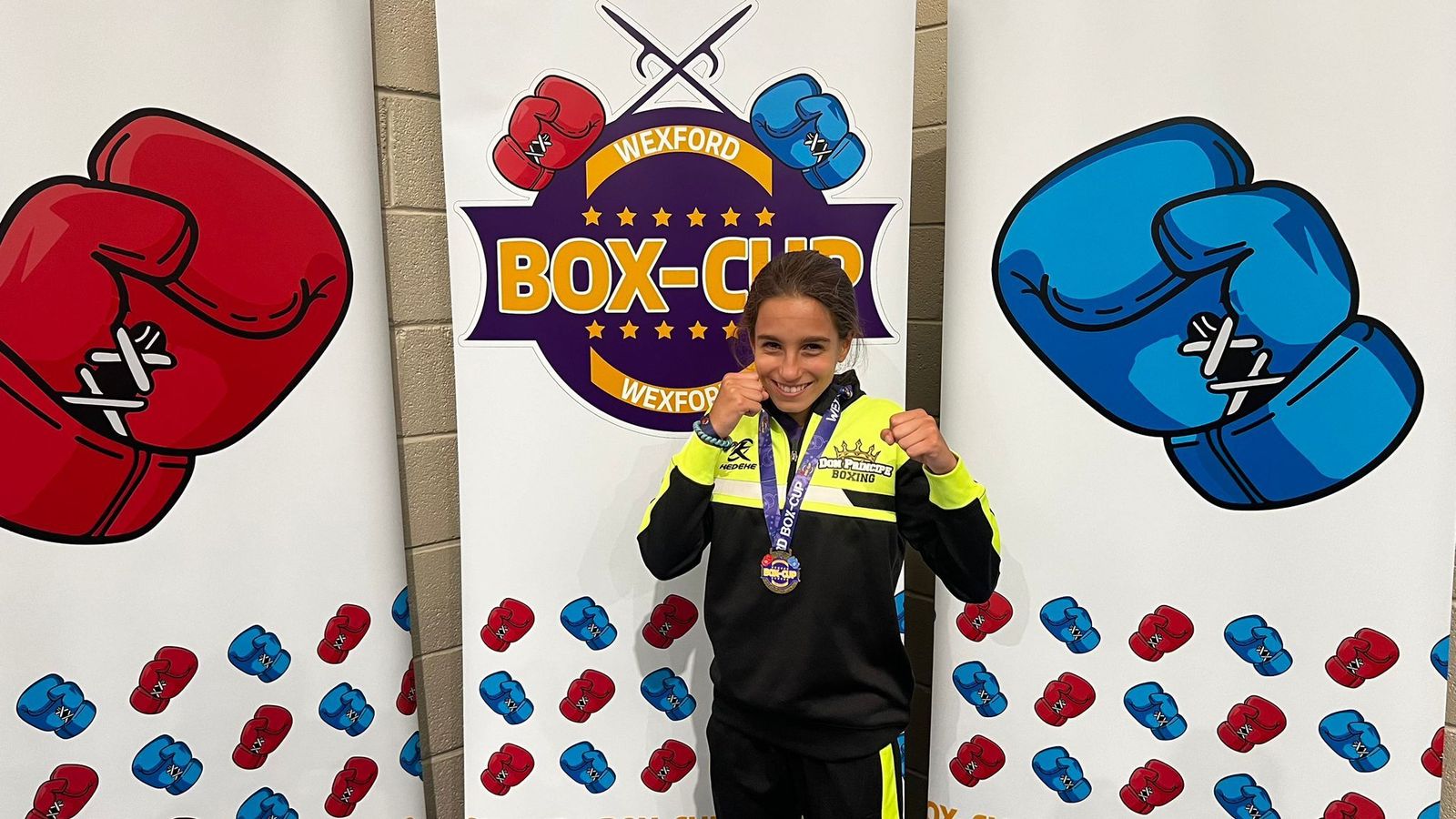 La púgil algecireña Irene Bolaños, en Wexford