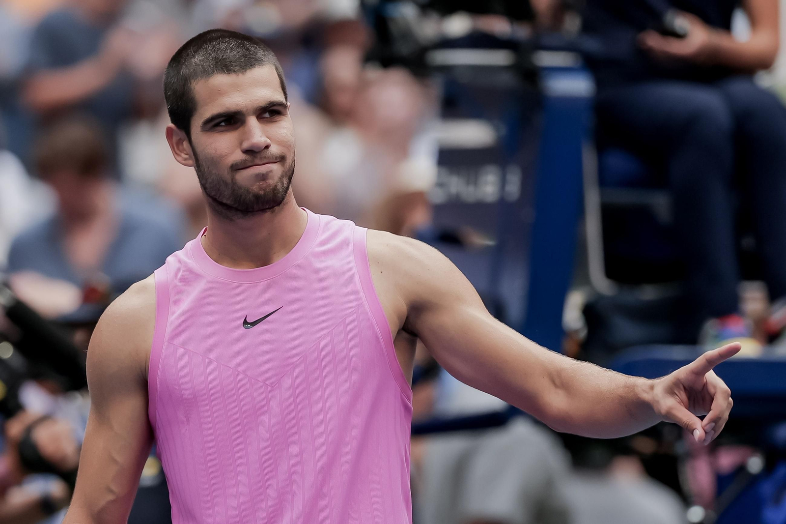 Las fotos del pase a la final de Alcaraz ante Djokovic