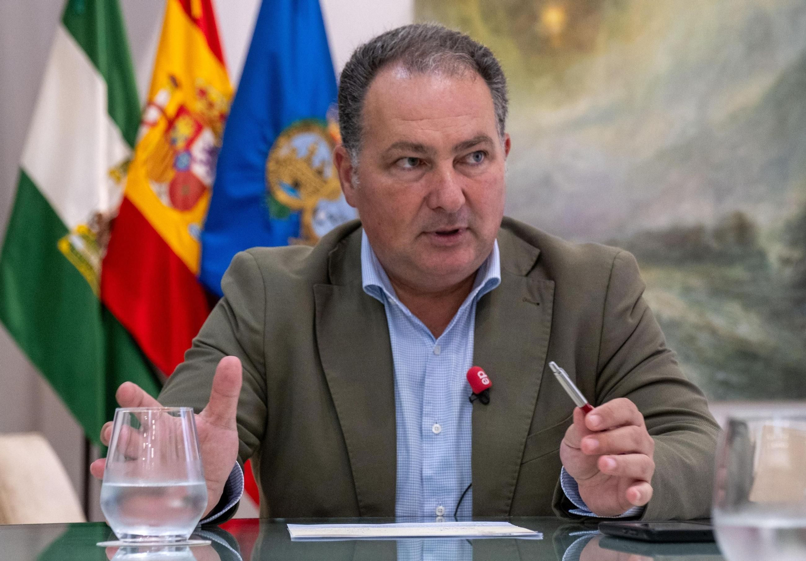 El presidente de la Diputación de Huelva, David Toscano..