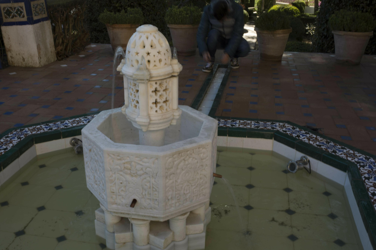 Fuente de los jardines de la Casa del Rey Moro