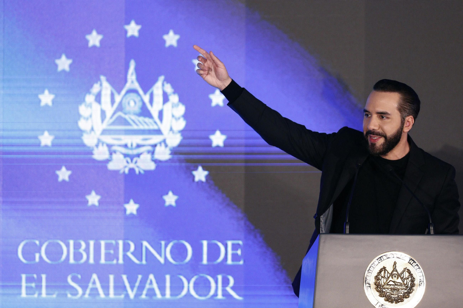 El presidente de El Salvador, Nayib Bukele.